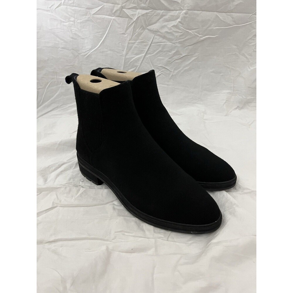 Rothy's The Lug Ankle Boot in Onyx Black - 10